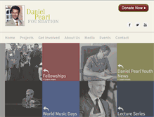 Tablet Screenshot of danielpearl.org